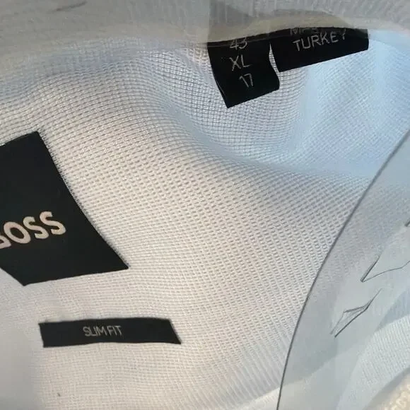 Hugo Boss Men's Light Blue Slim Fit Shirt Size XL